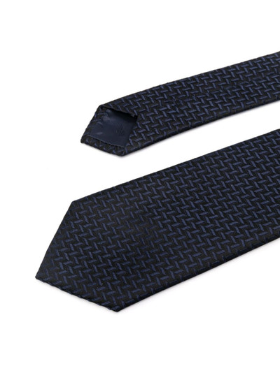 EMPORIO ARMANI geometric-print tie outlook