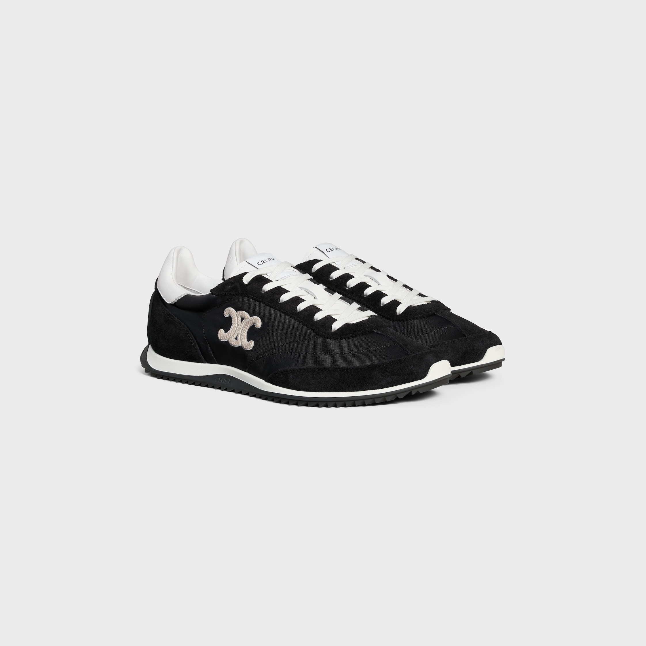 CELINE RACER LOW TOP SNEAKER IN NYLON, SUEDE CALFSKIN AND CALFSKIN - 2