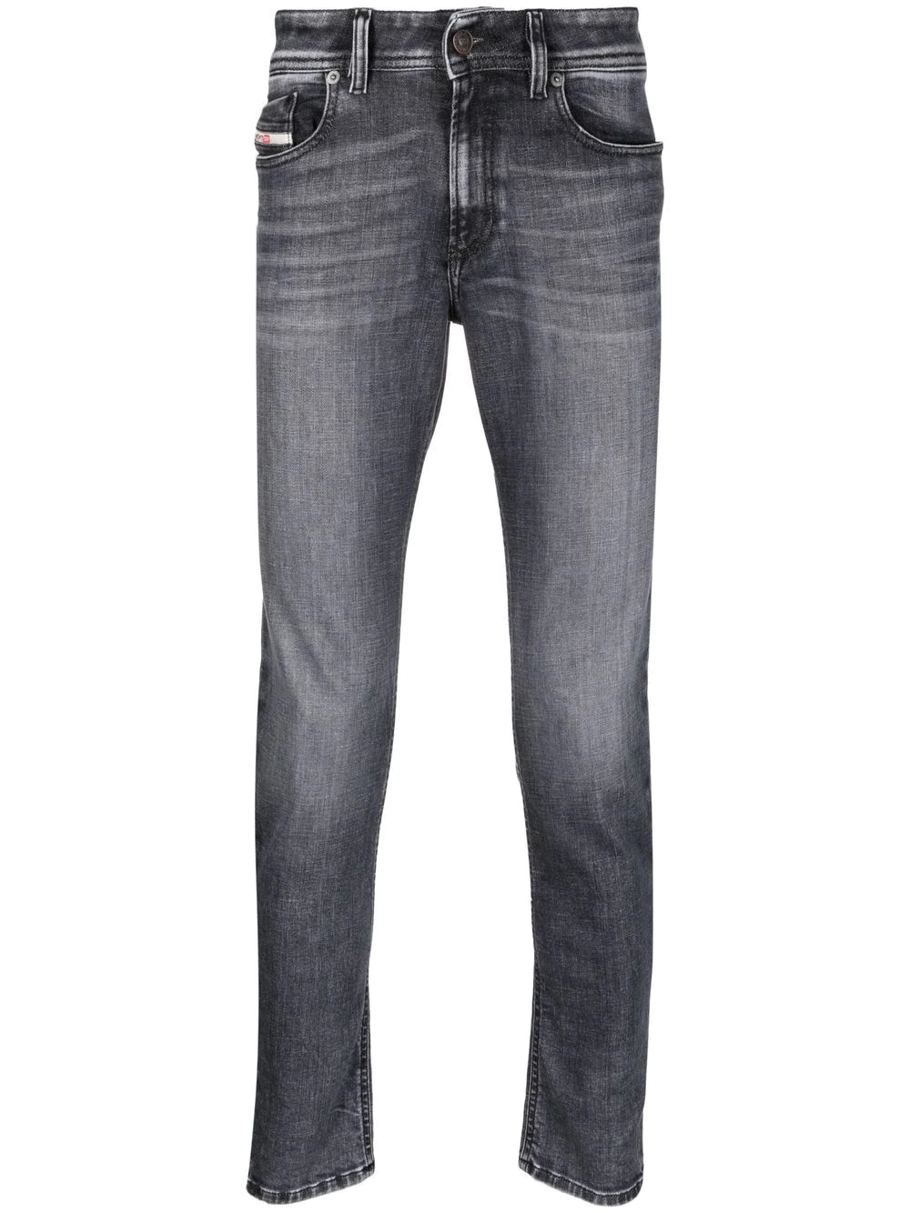 washed skinny-cut jeans - 1