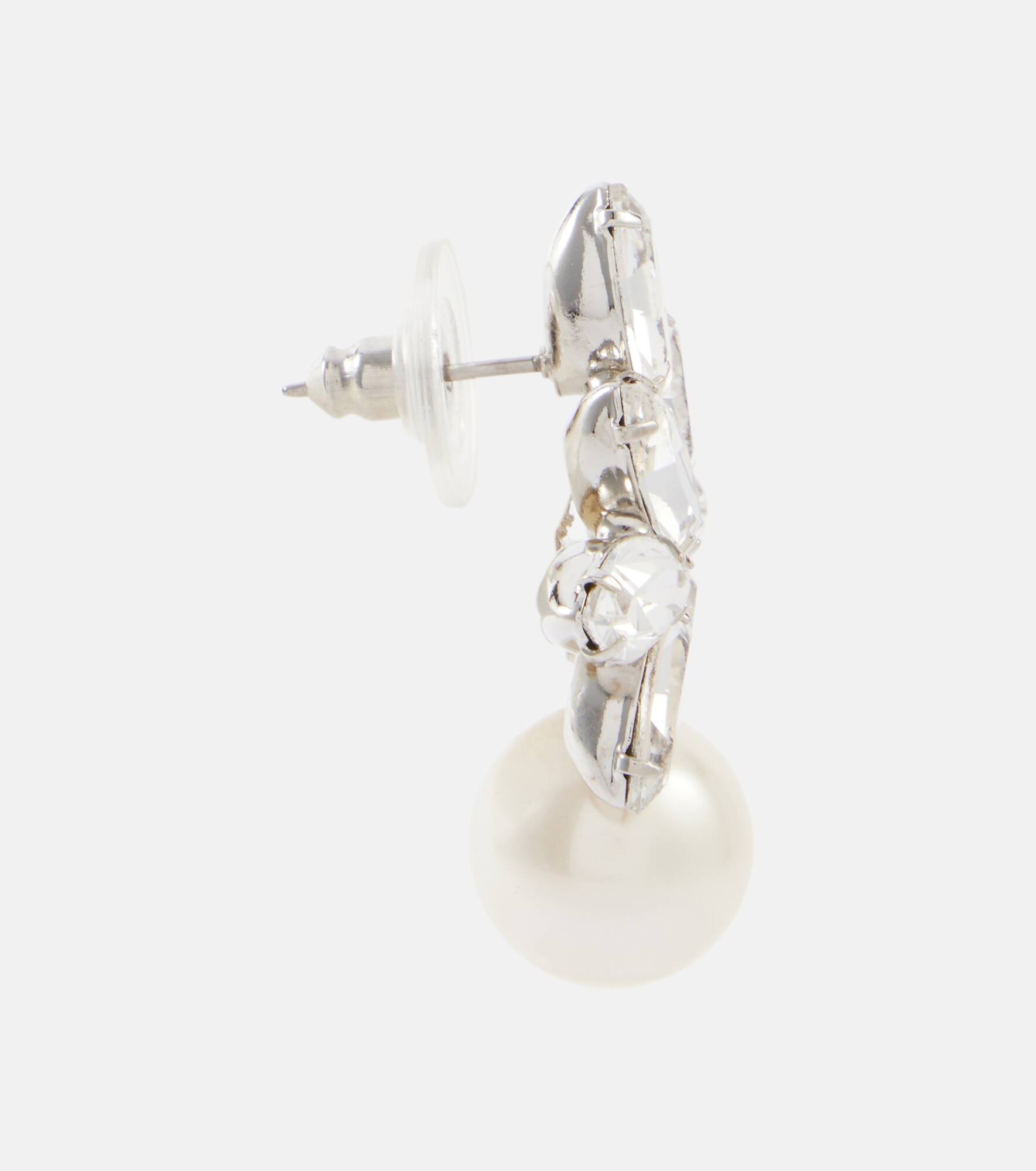 Liza embellished faux pearl earrings - 2