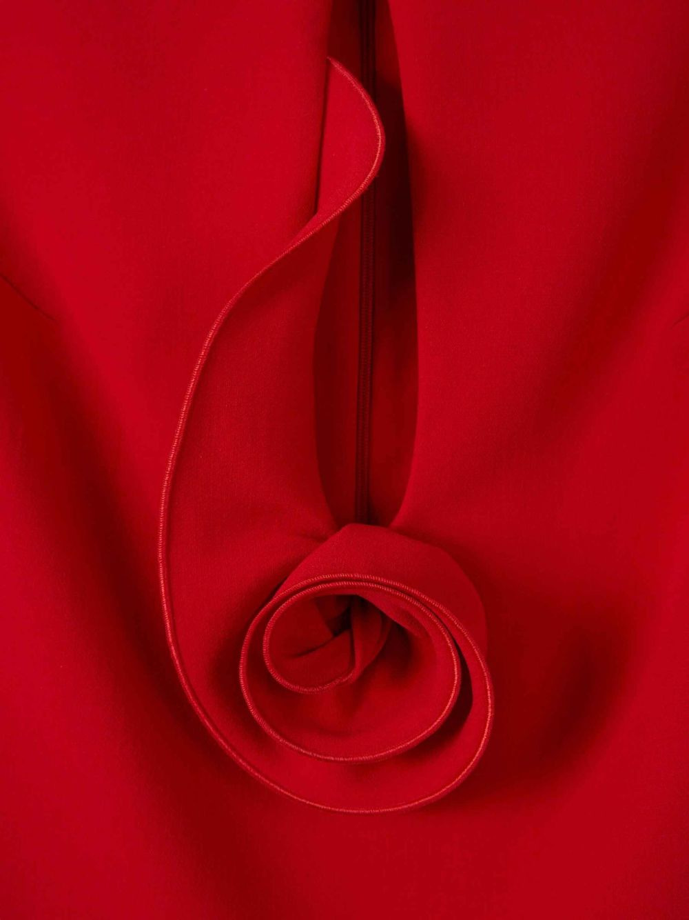 rose-detail wool-blend top - 3