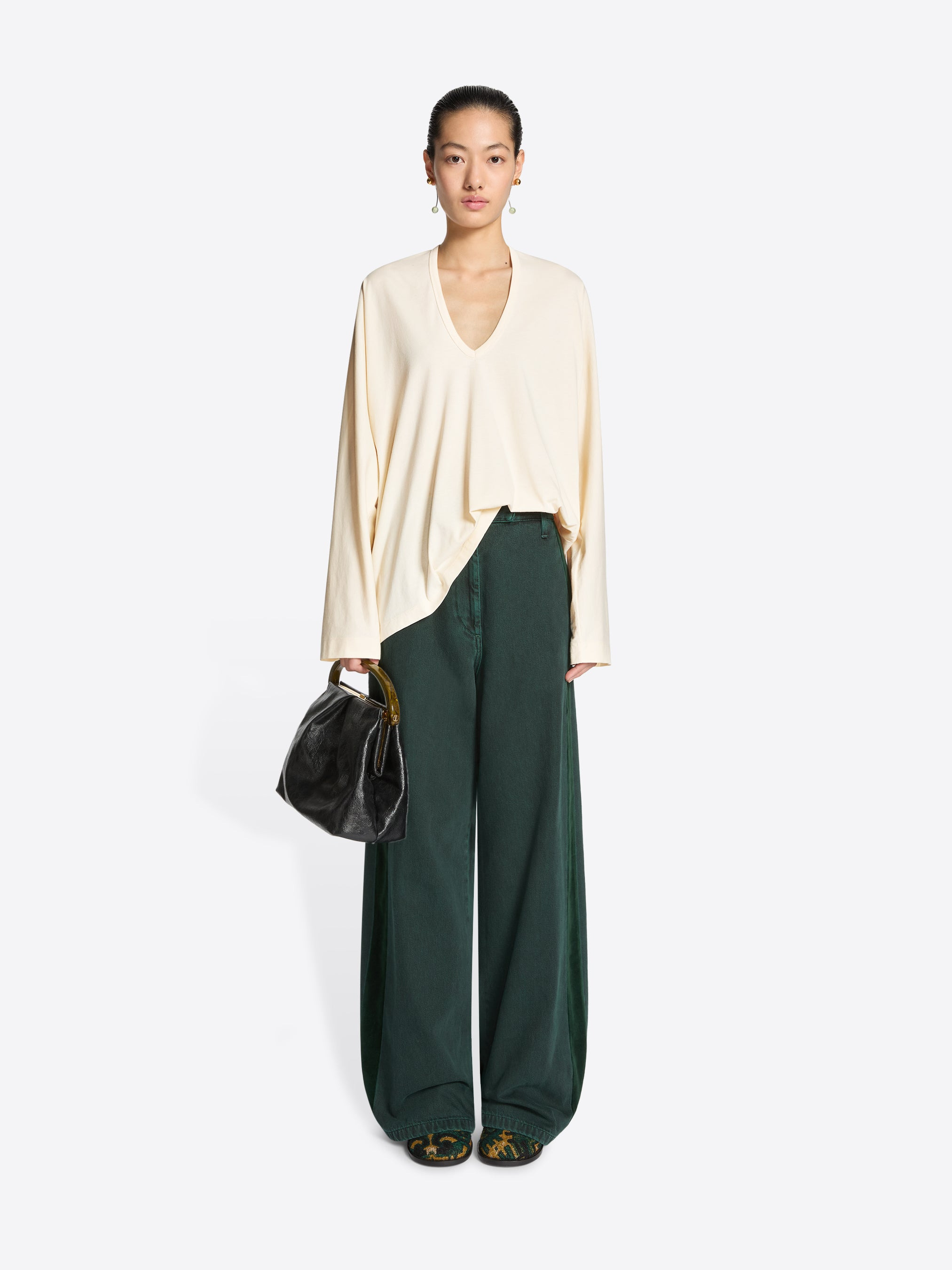DYED DENIM PANTS - 2