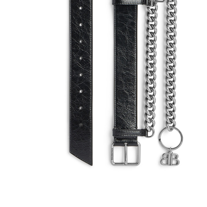 Men's Monaco Chain Belt  in Black 1