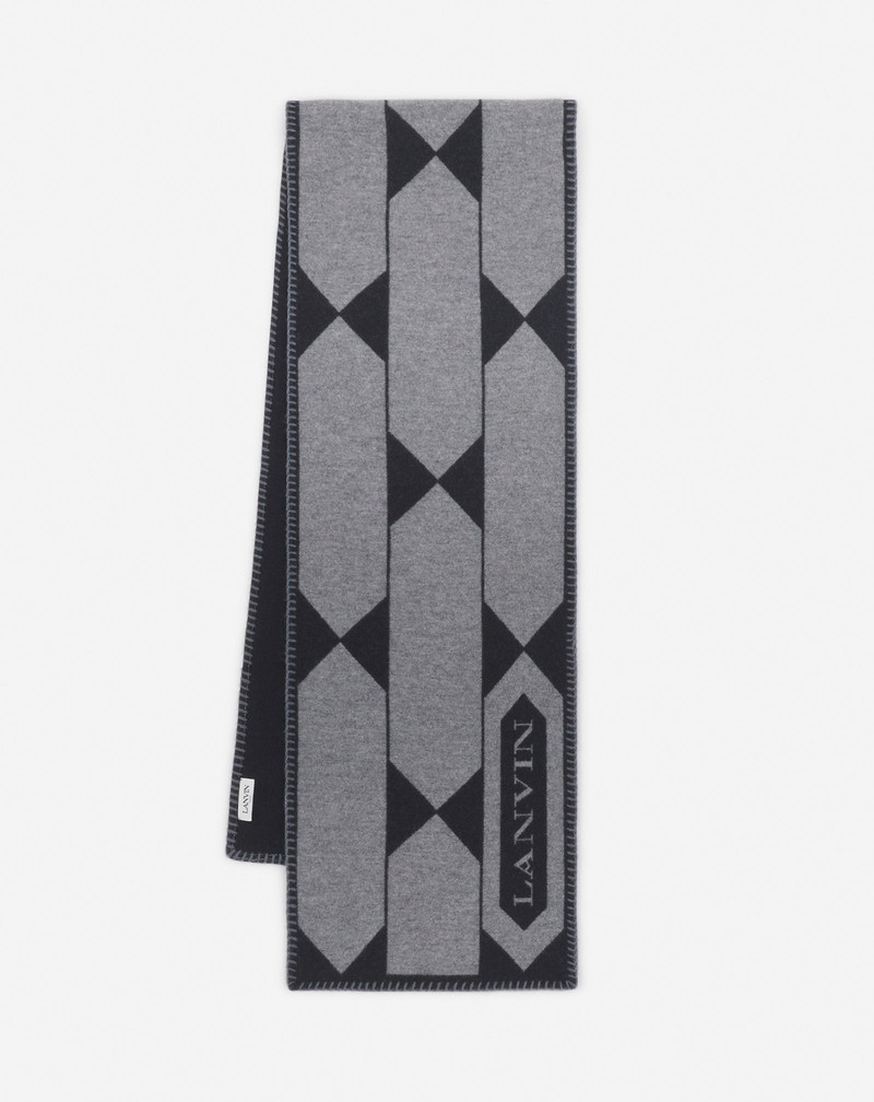 LANVIN LABEL SCARF IN WOOL 1