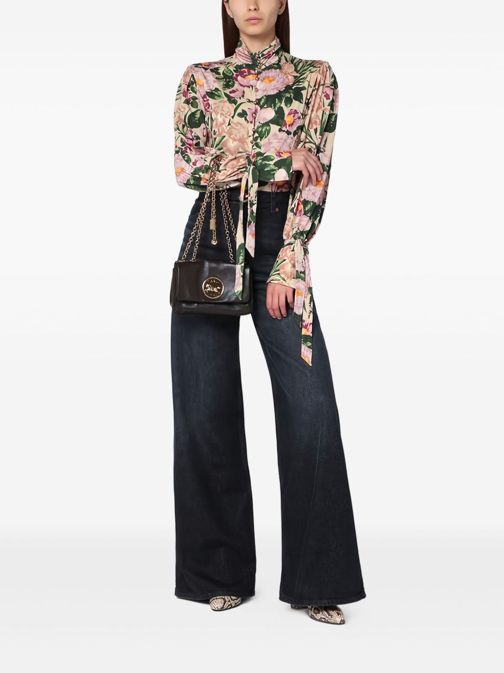 floral-print blouse - 2