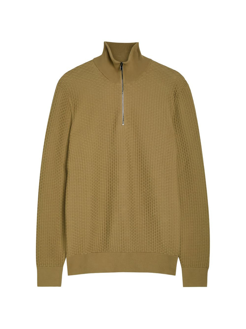 quarter-zip cotton sweater 1