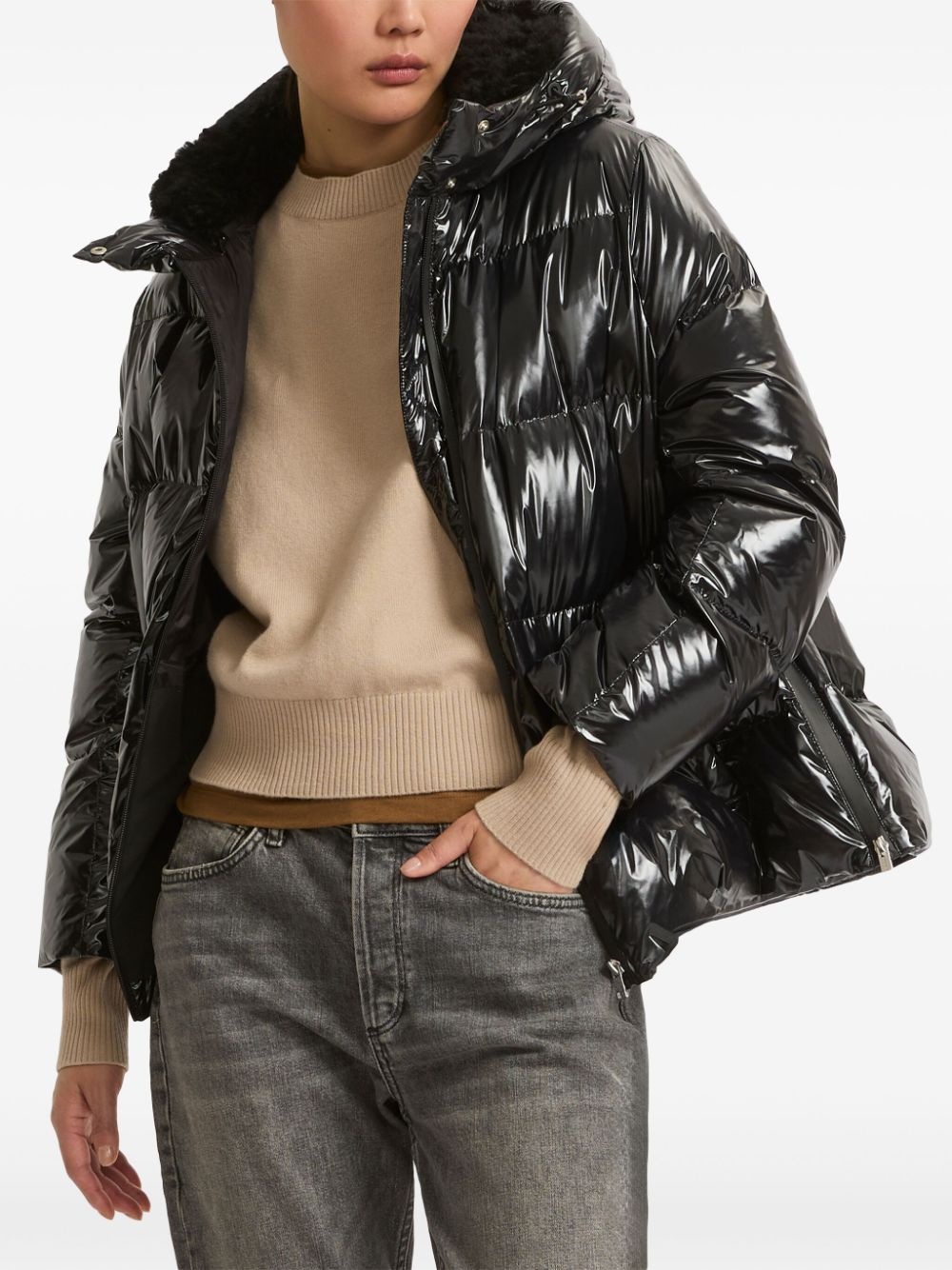 duck-down padded jacket - 3