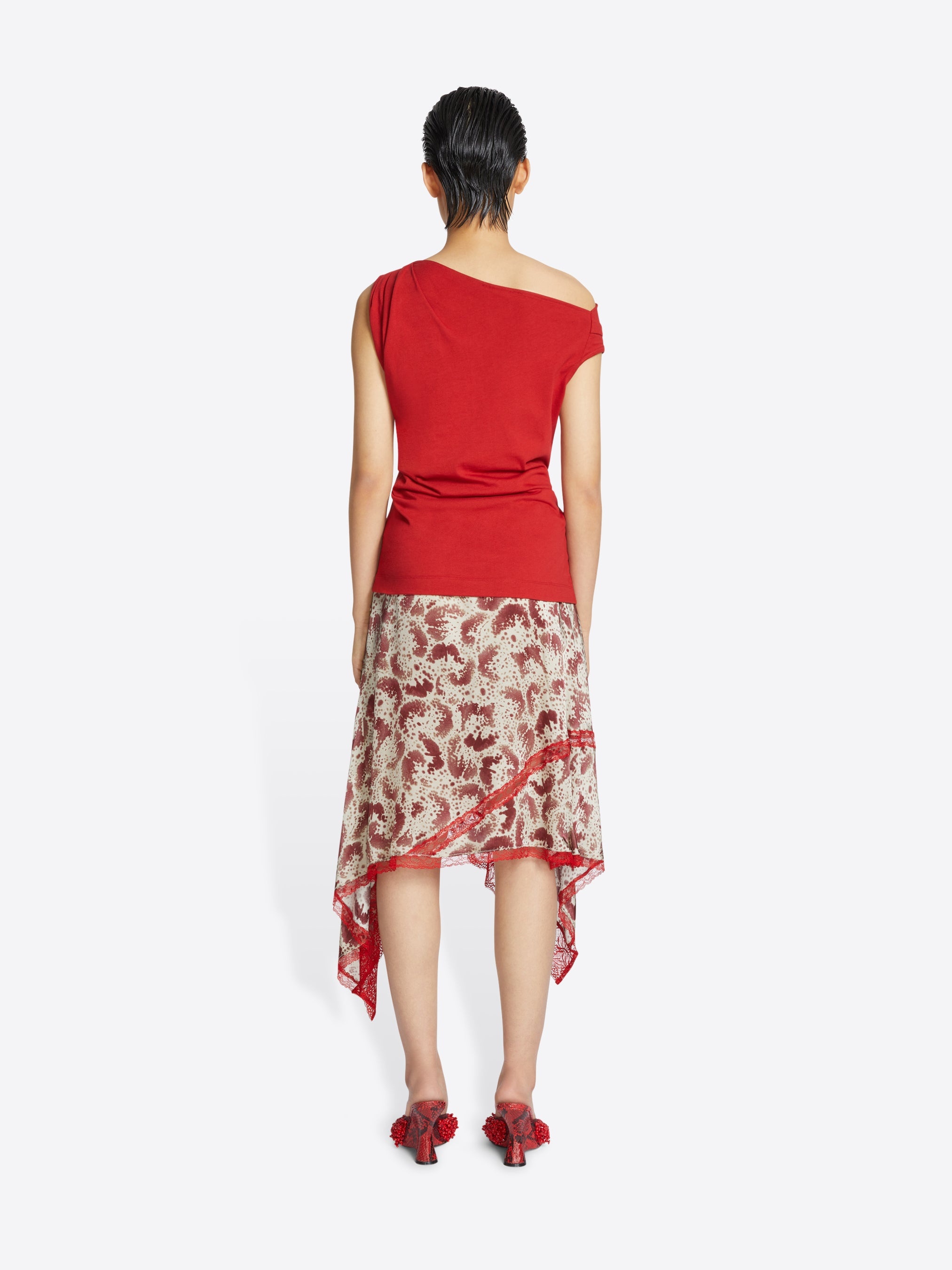 OFF-SHOULDER JERSEY TOP - 4