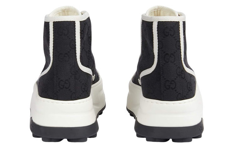 GUCCI (WMNS) Gucci GG Blooms High-Top Sneakers 'Black White' 746768-20Q20-1043 outlook