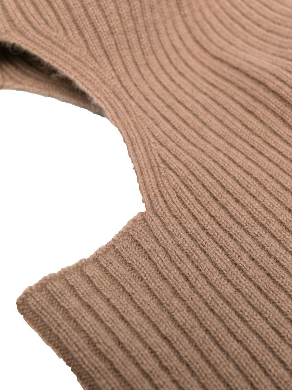 ribbed-knit balaclava - 2
