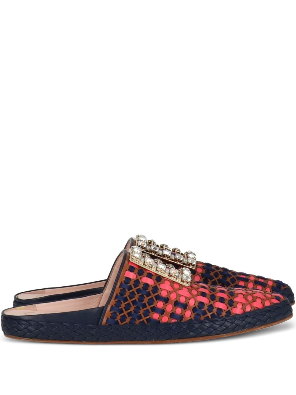 buckle-detail mules - 1