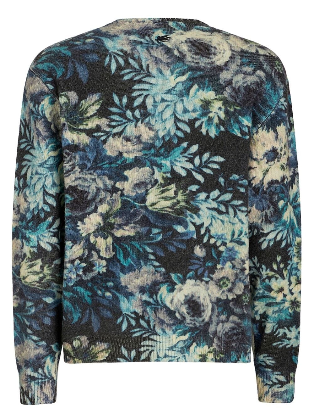 floral-print virgin wool jumper - 6