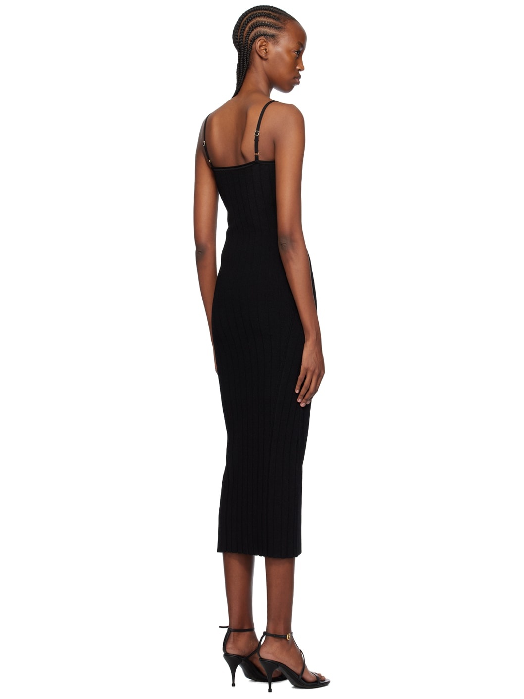 Black Les Classiques 'La robe Sierra bretelles' Midi Dress - 3