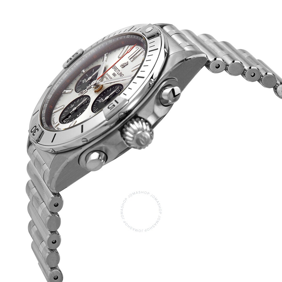 Breitling Chronomat B01 42 Chronograph Automatic Silver Dial Men's Watch AB0134101G1A1 - 2