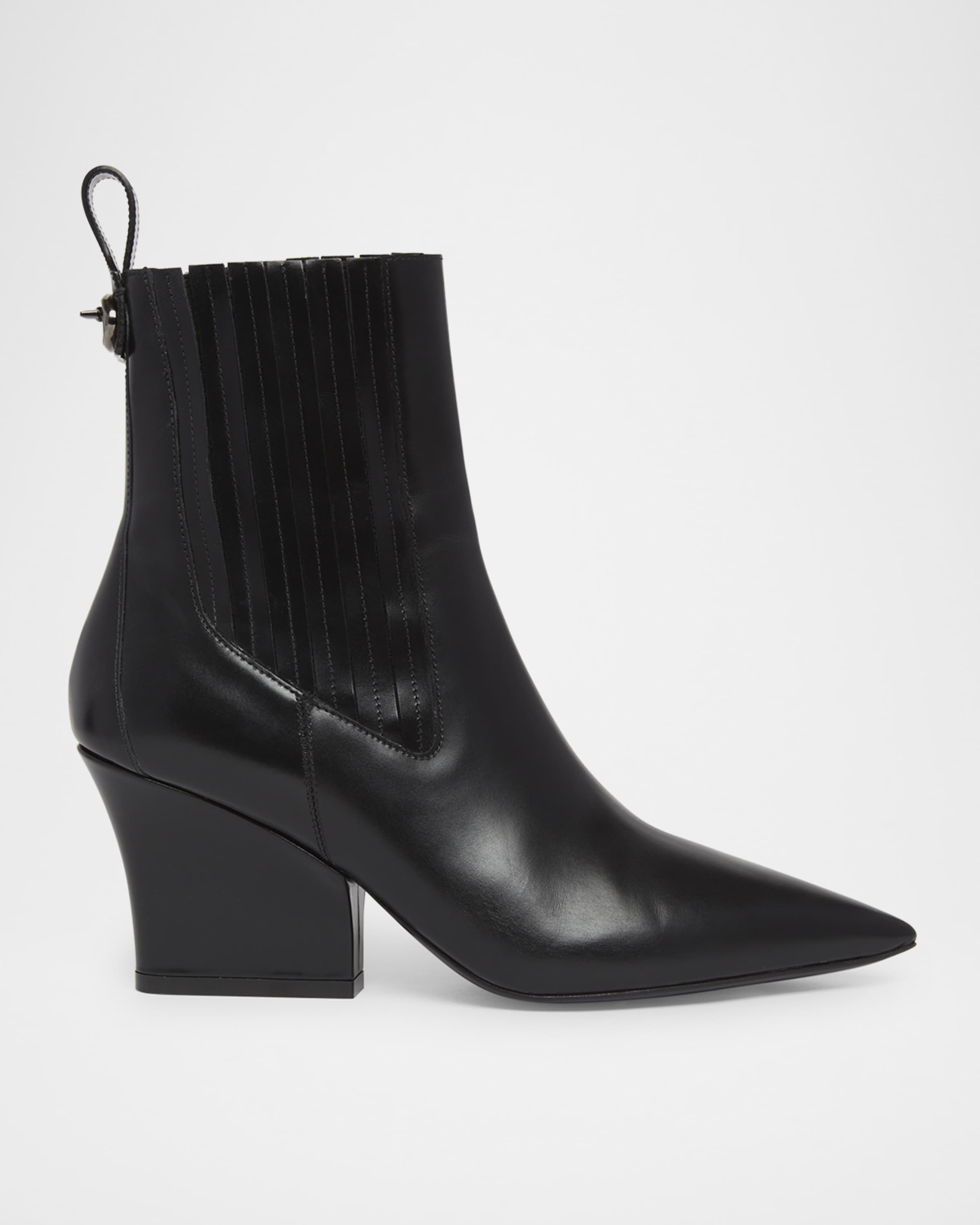 Lockette Leather Beatle Booties - 1