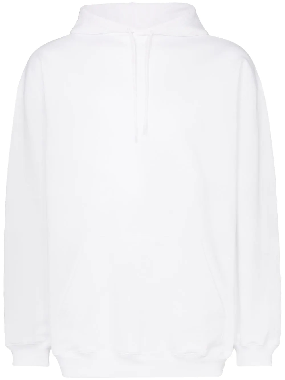 logo print oversized hooded jumper - 1