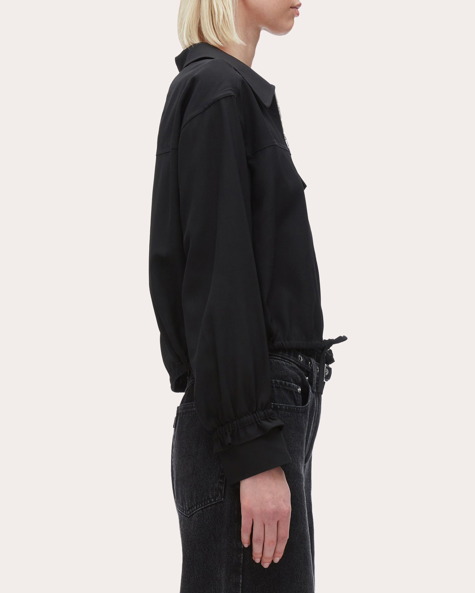 Cropped Woven Wool-Blend Shirt Jacket - 3