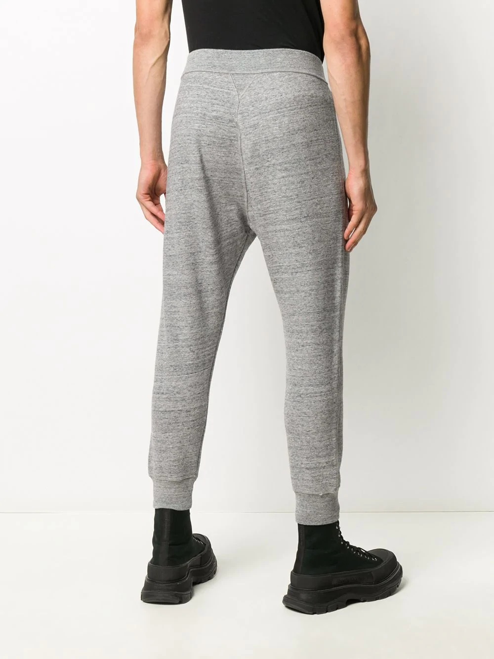 slogan cotton track pants - 4