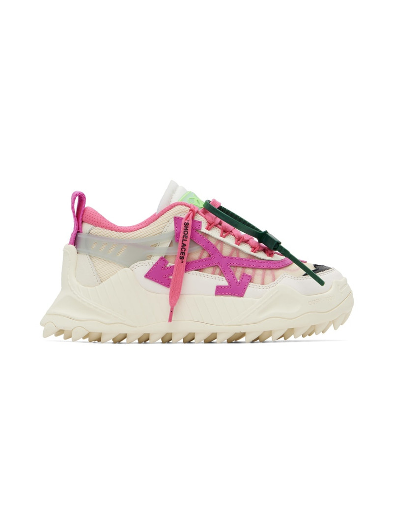 Off-White & Pink Odsy 1000 Sneakers - 1