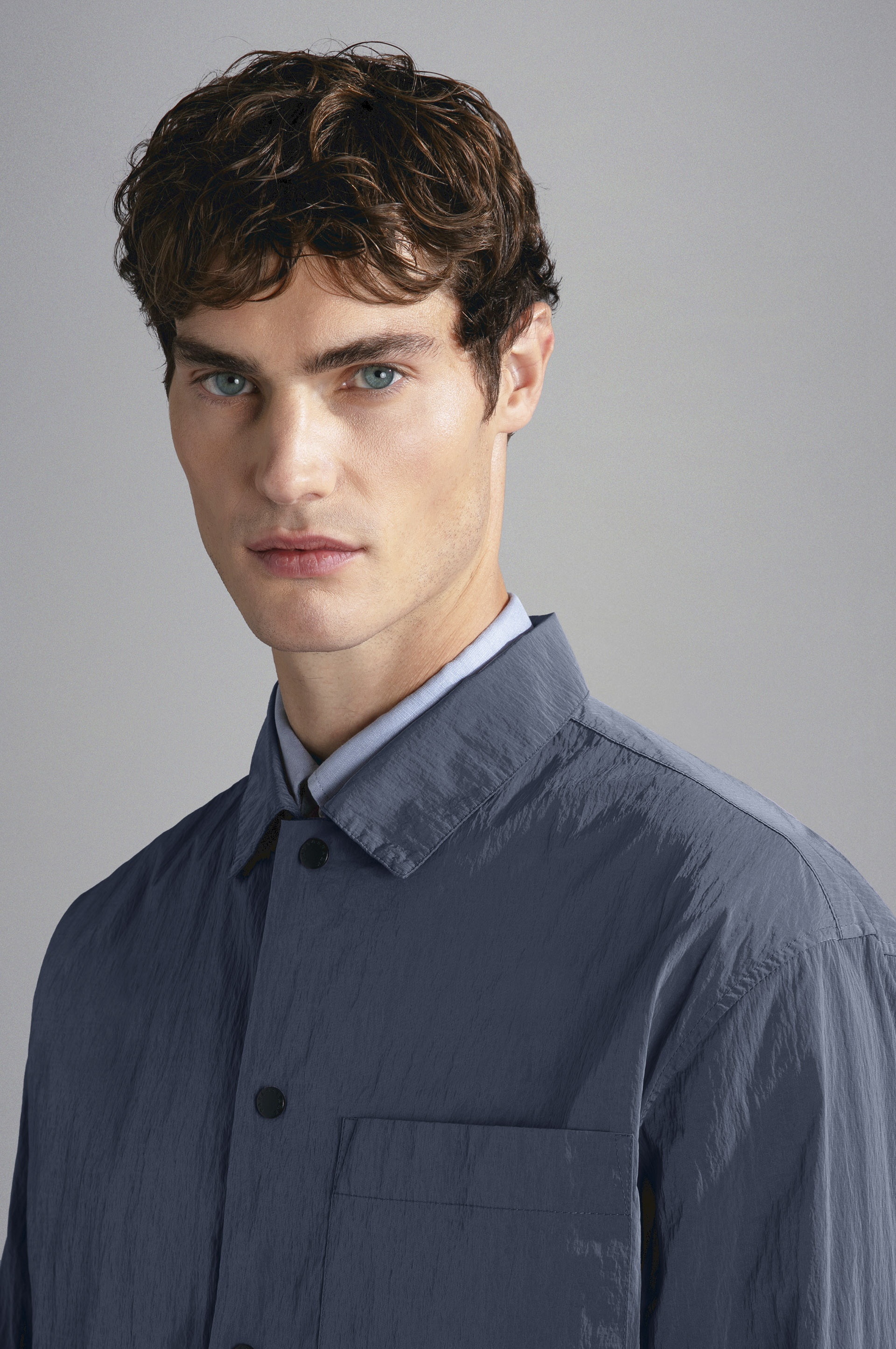 GARMENT DYED NYLON OVERSHIRT - 4
