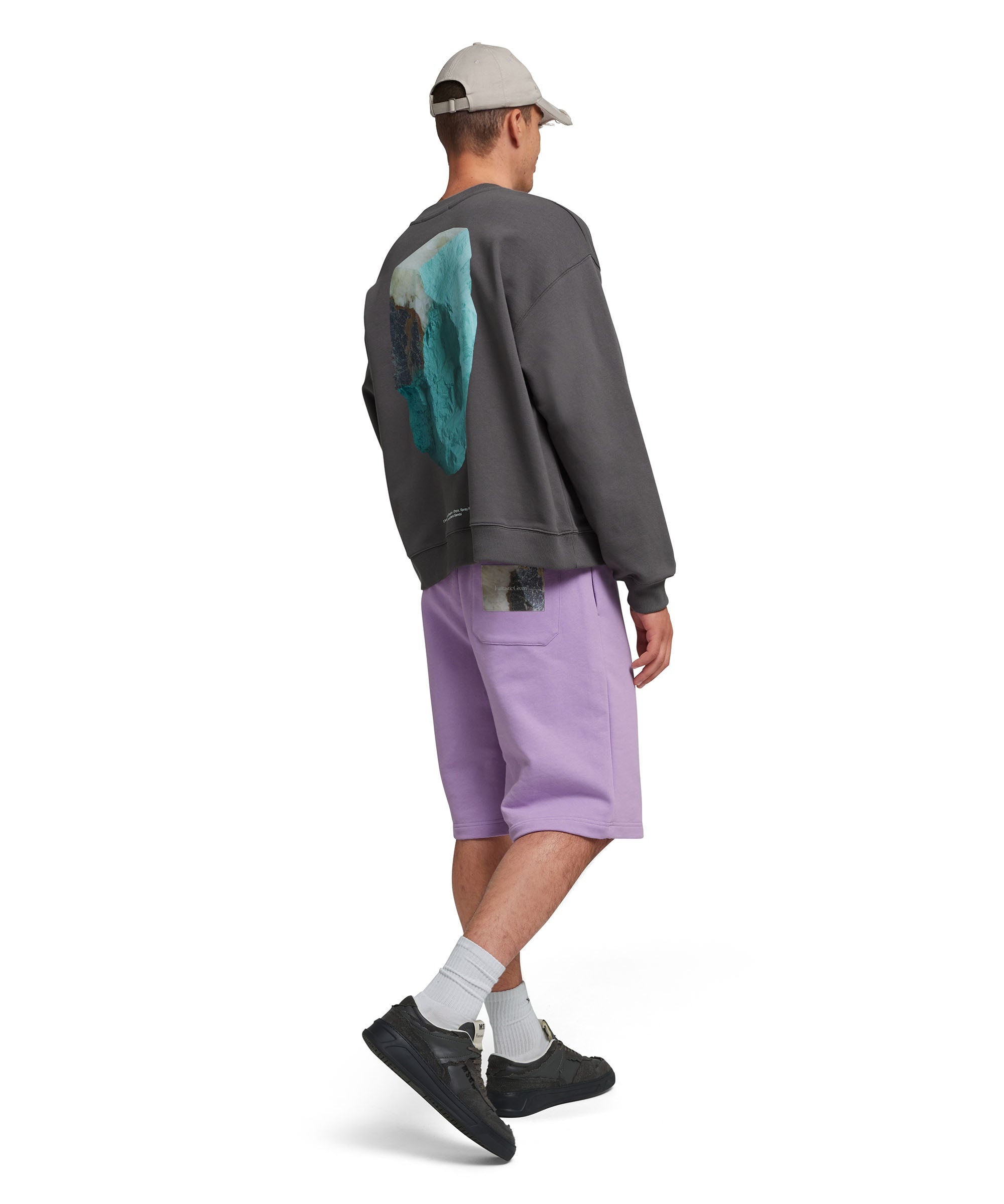 "FANTASTIC GREEN INVERSE SERIES" organic cotton sweatshirt - 5