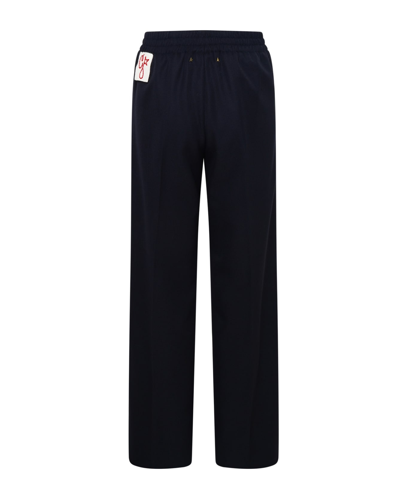 Navy Wool Blend Pants - 3