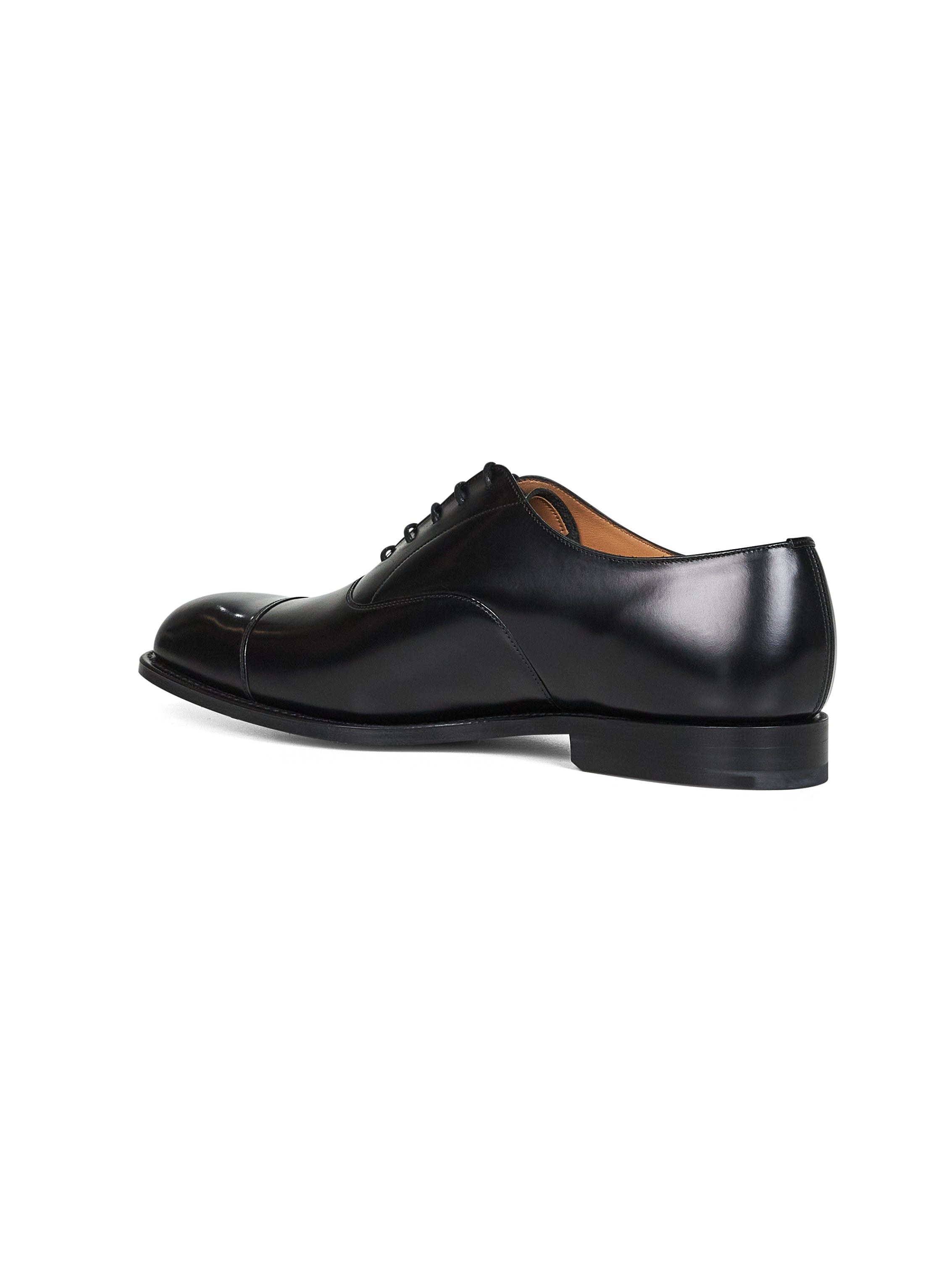 Black leather Consul classic lace-up oxford - 3