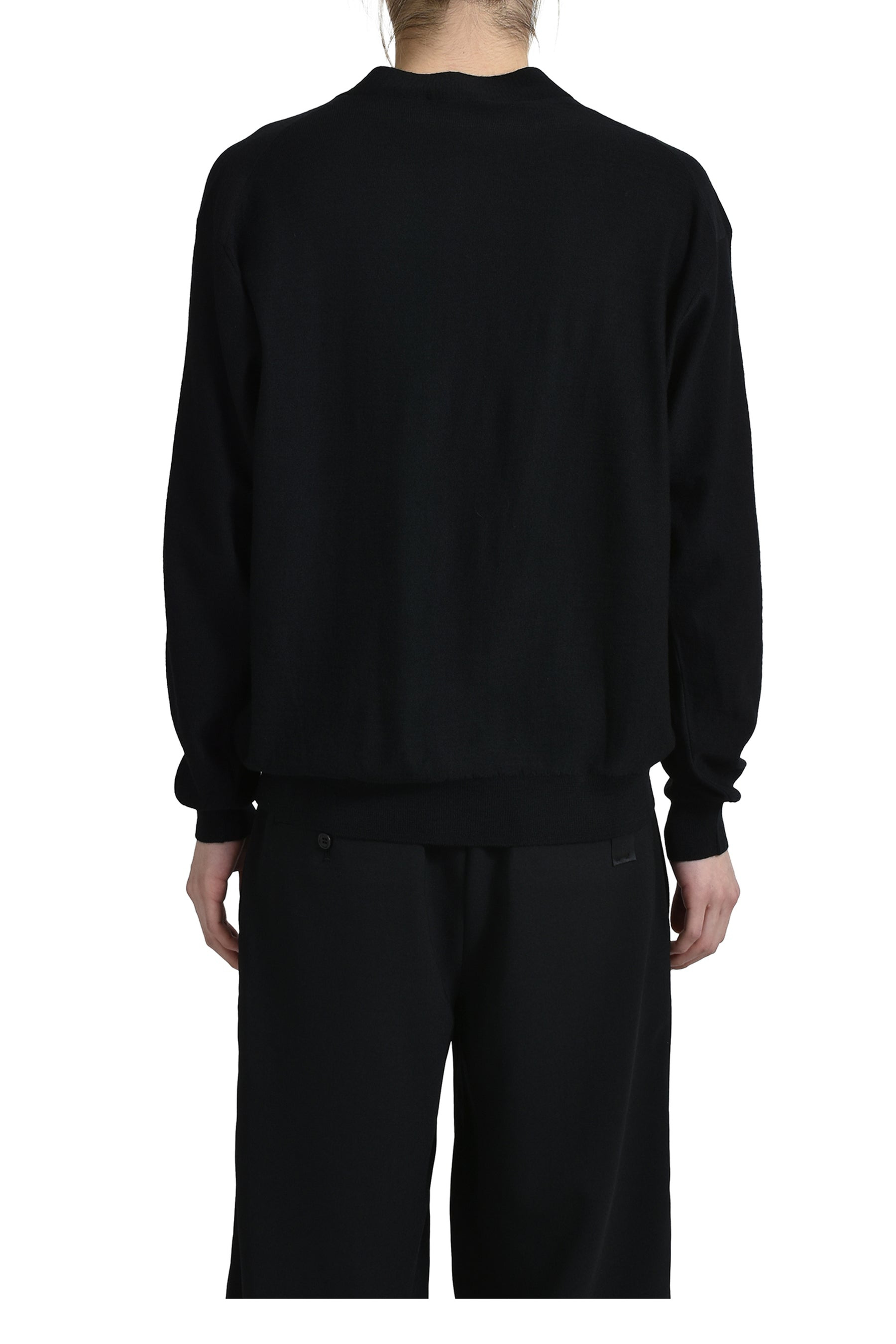 RELAXED TWISTED CARDIGAN / BLK - 2