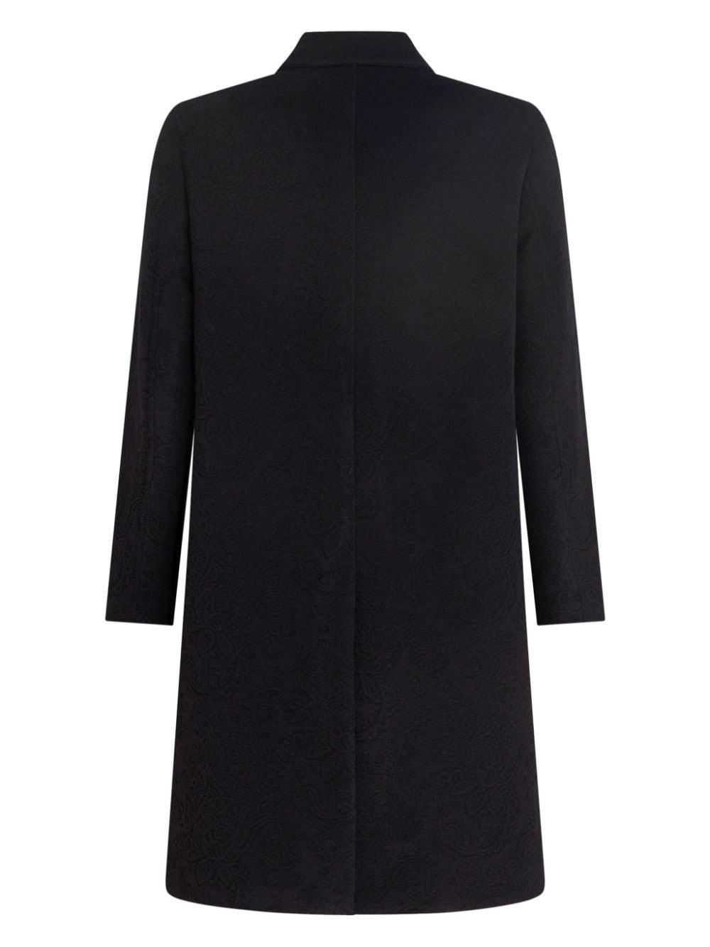 textured-finish button-down coat - 5