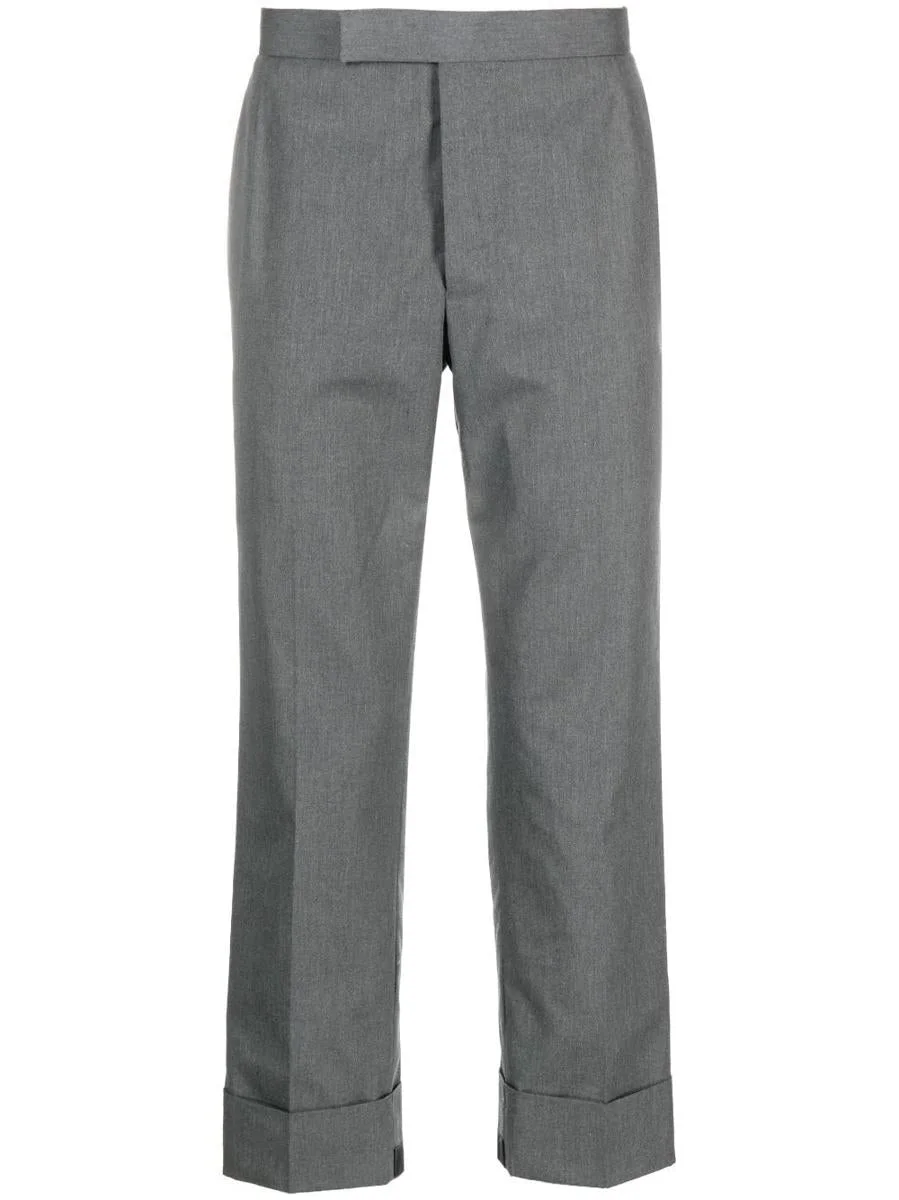 Thom Browne THOM BROWNE FIT 1 GG BACKSTRAP TROUSER IN TYPEWRITER CLOTH CLOTHING - 1