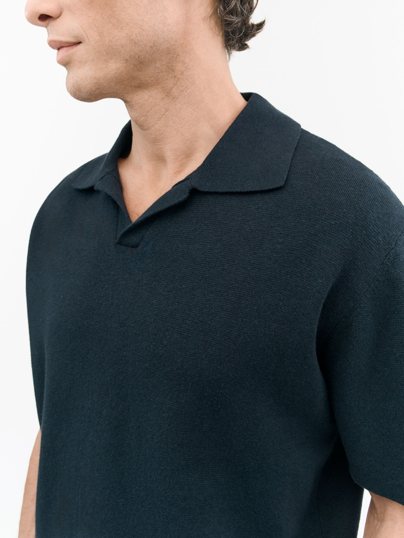 Maelon Knitted Linen Polo 5