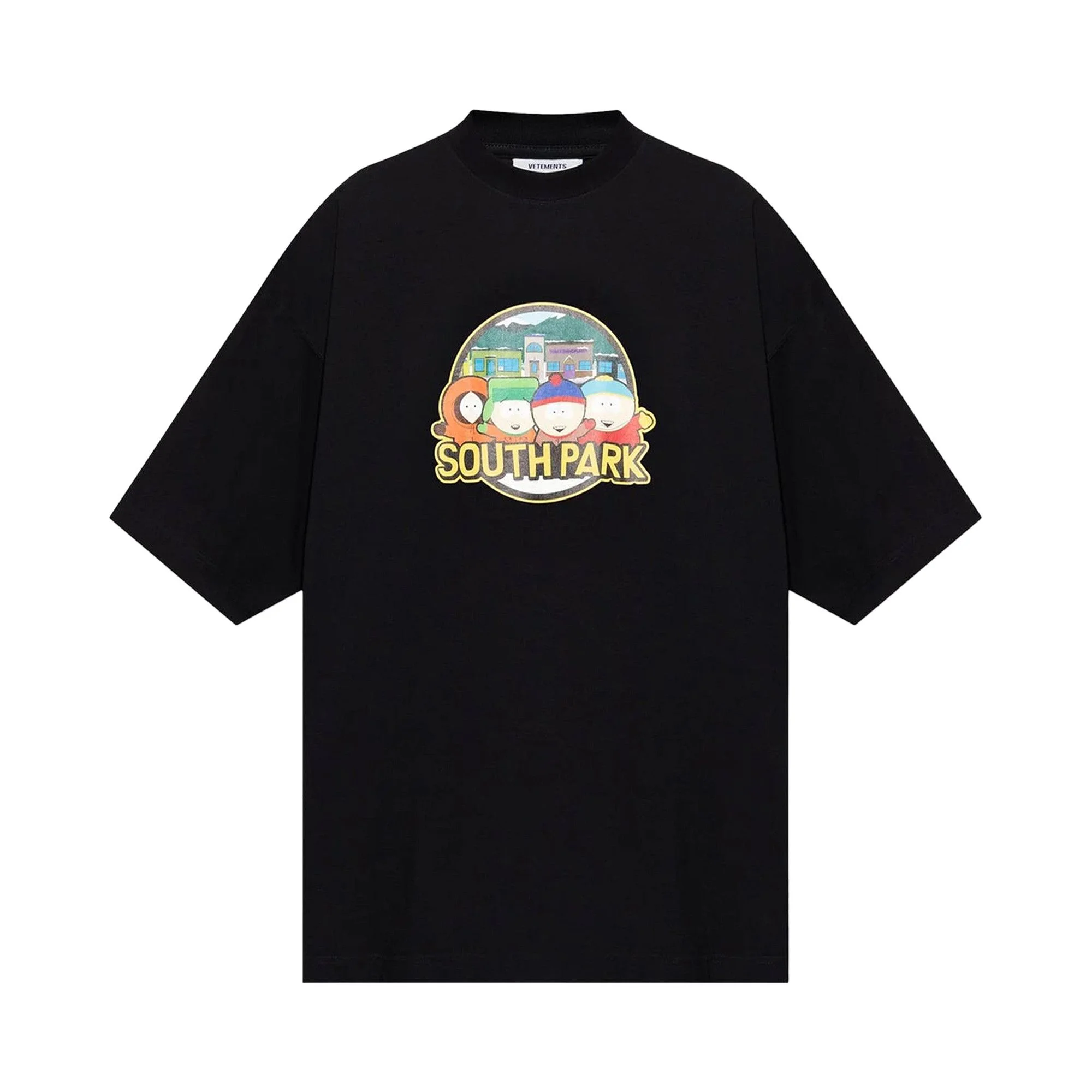 Vetements South Park Oversized T-Shirt 'Black' - 1