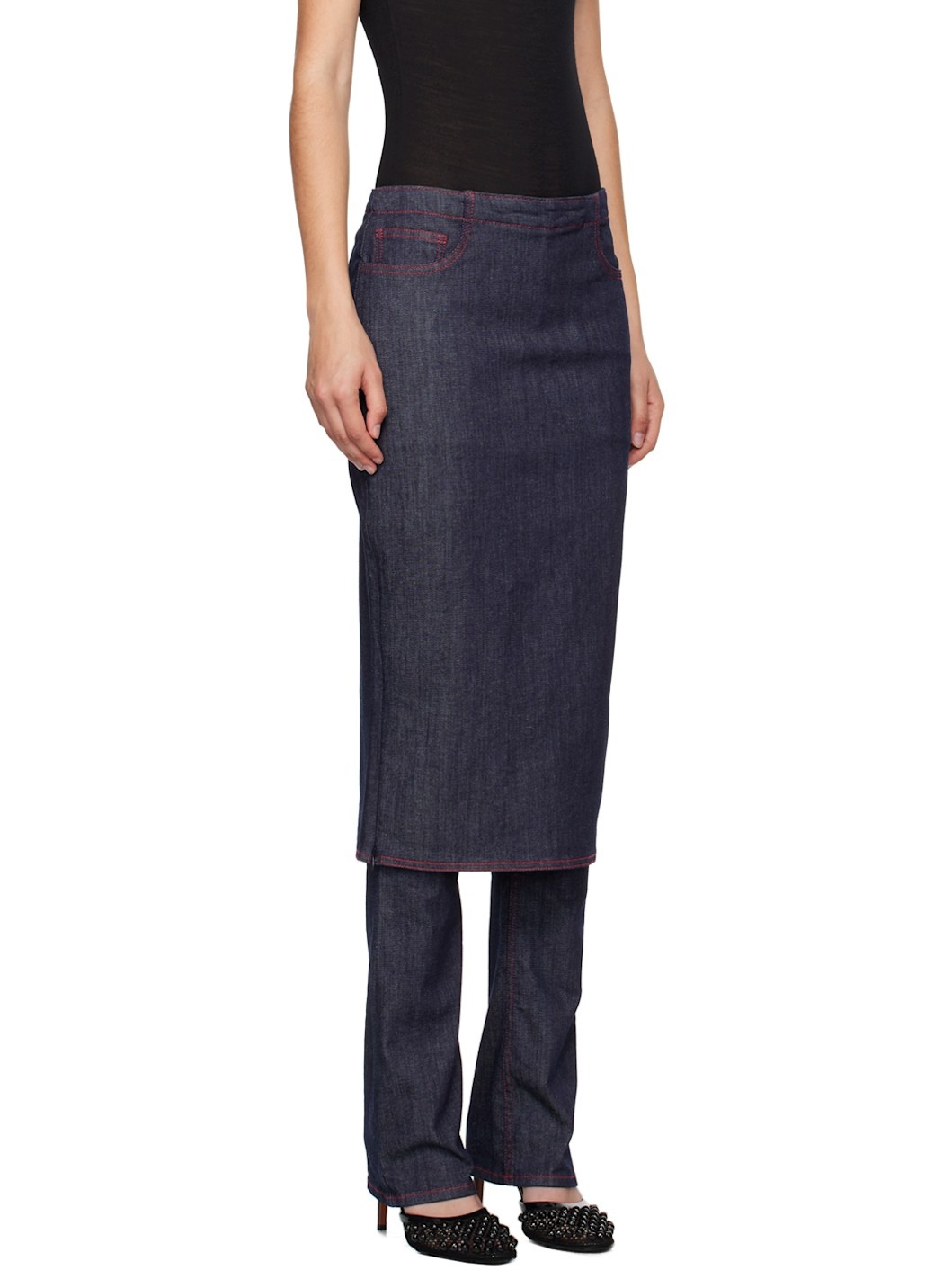 Blue Skirt Jeans - 2
