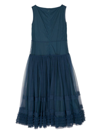 Molly Goddard tiered tulle midi dress outlook