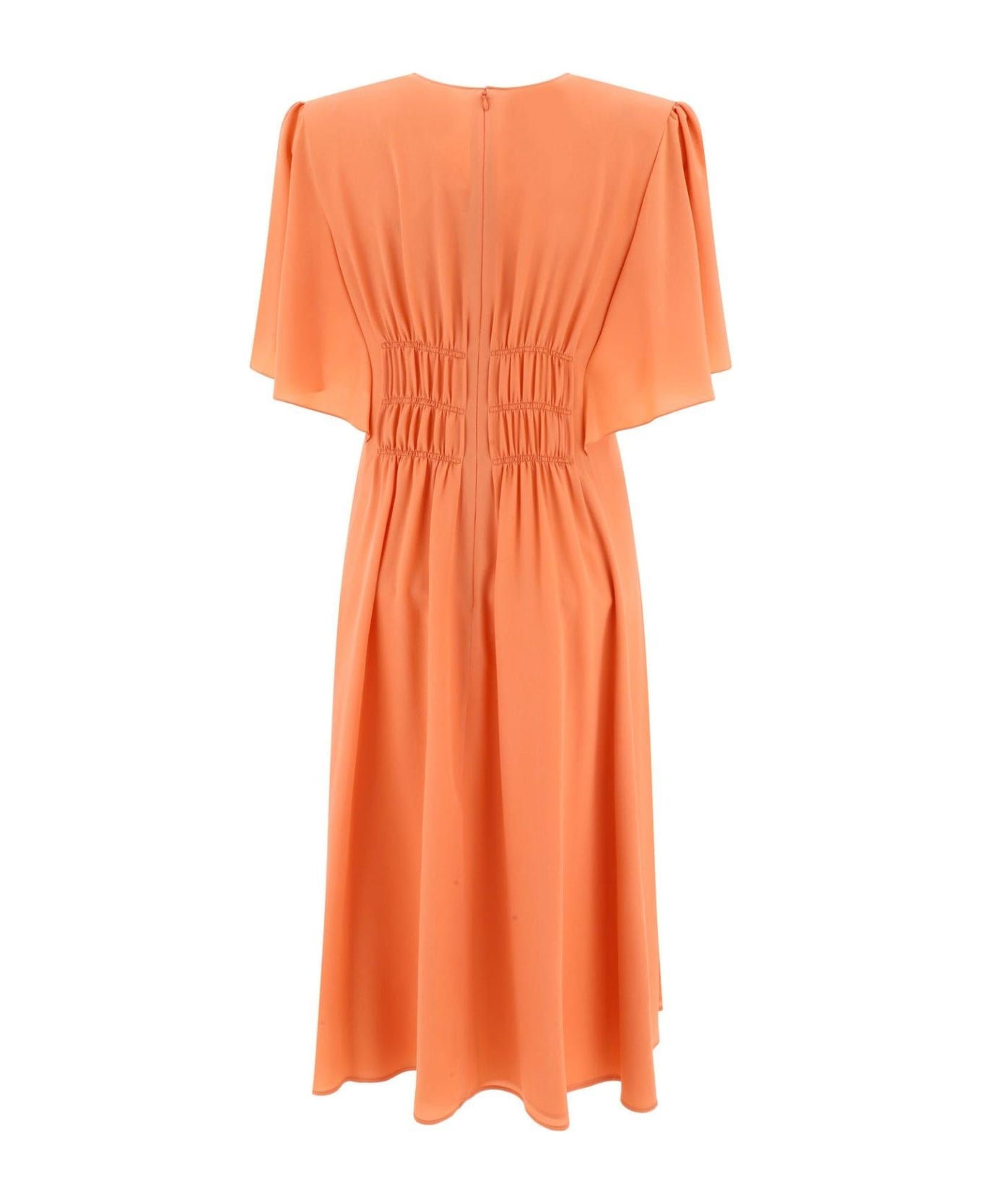 Wing Sleeved Flared Dress - 2