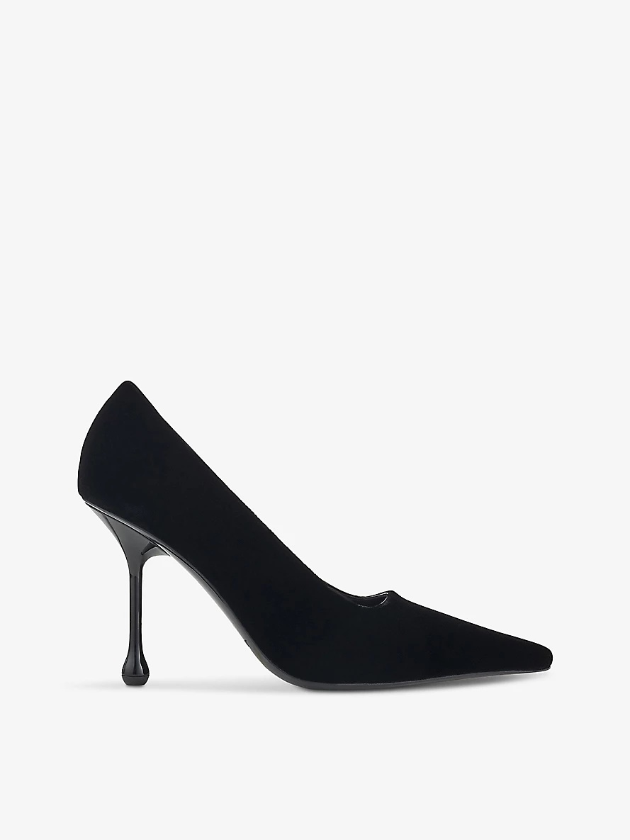 Ixia 95 tonal-stitching velvet heeled courts - 1