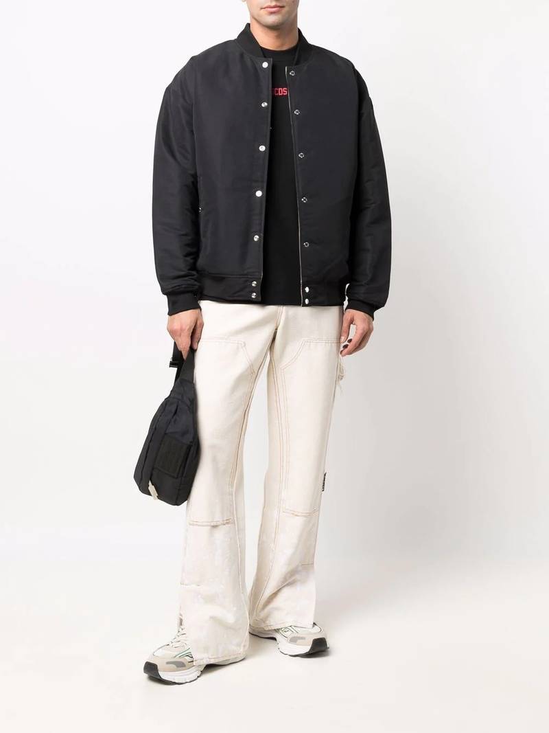 PUMA logo-patch detail bomber jacket outlook