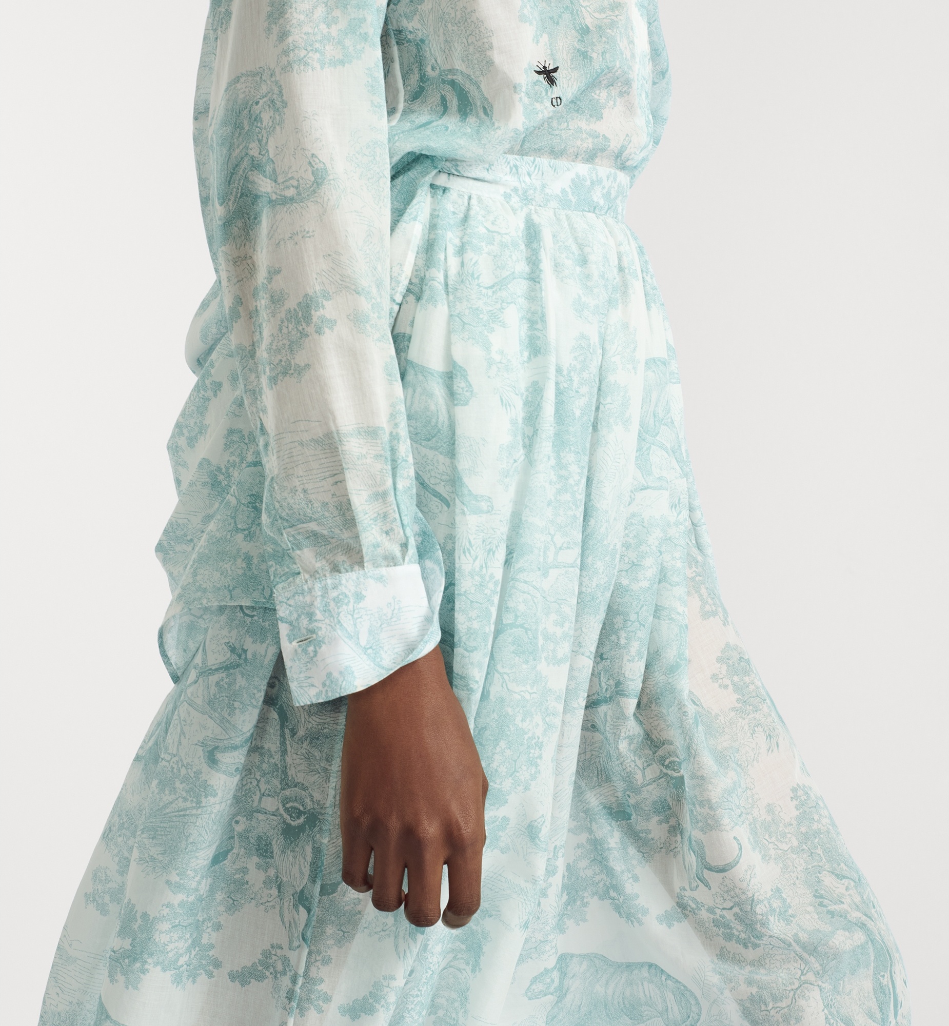 Dioriviera Mid-Length Flared Skirt - 5