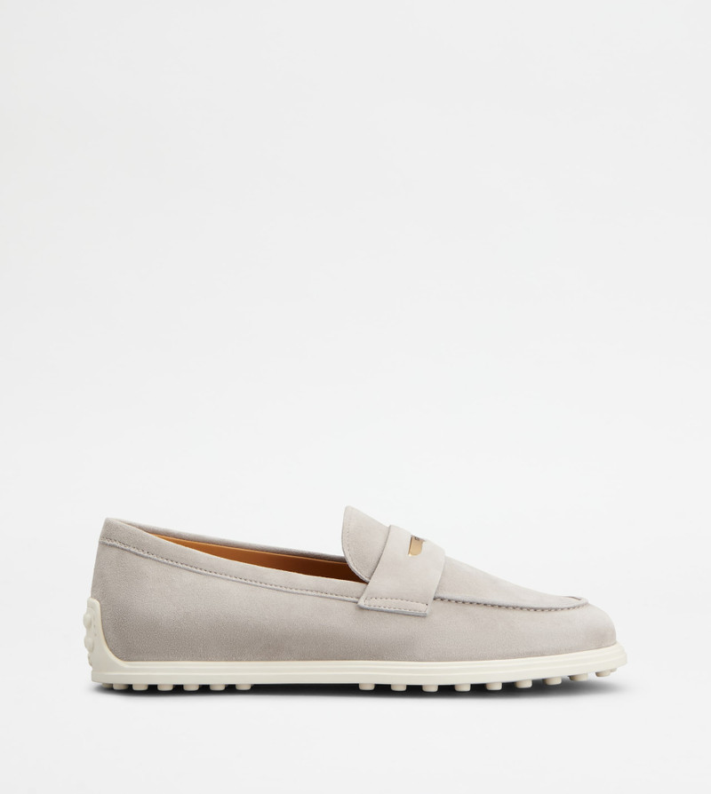 LOAFERS IN SUEDE - GREY 1