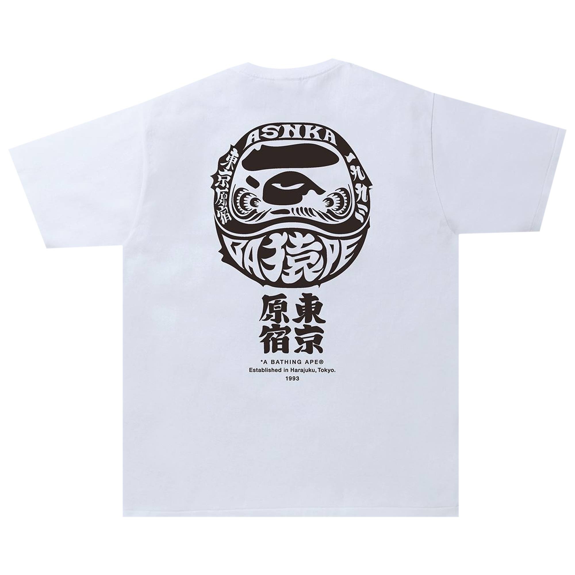 A・BATHING APE ダルマ A BATHNIG APE Men's BAPE STORE HARAJUKU DARUMA TEE HARAJUKU
