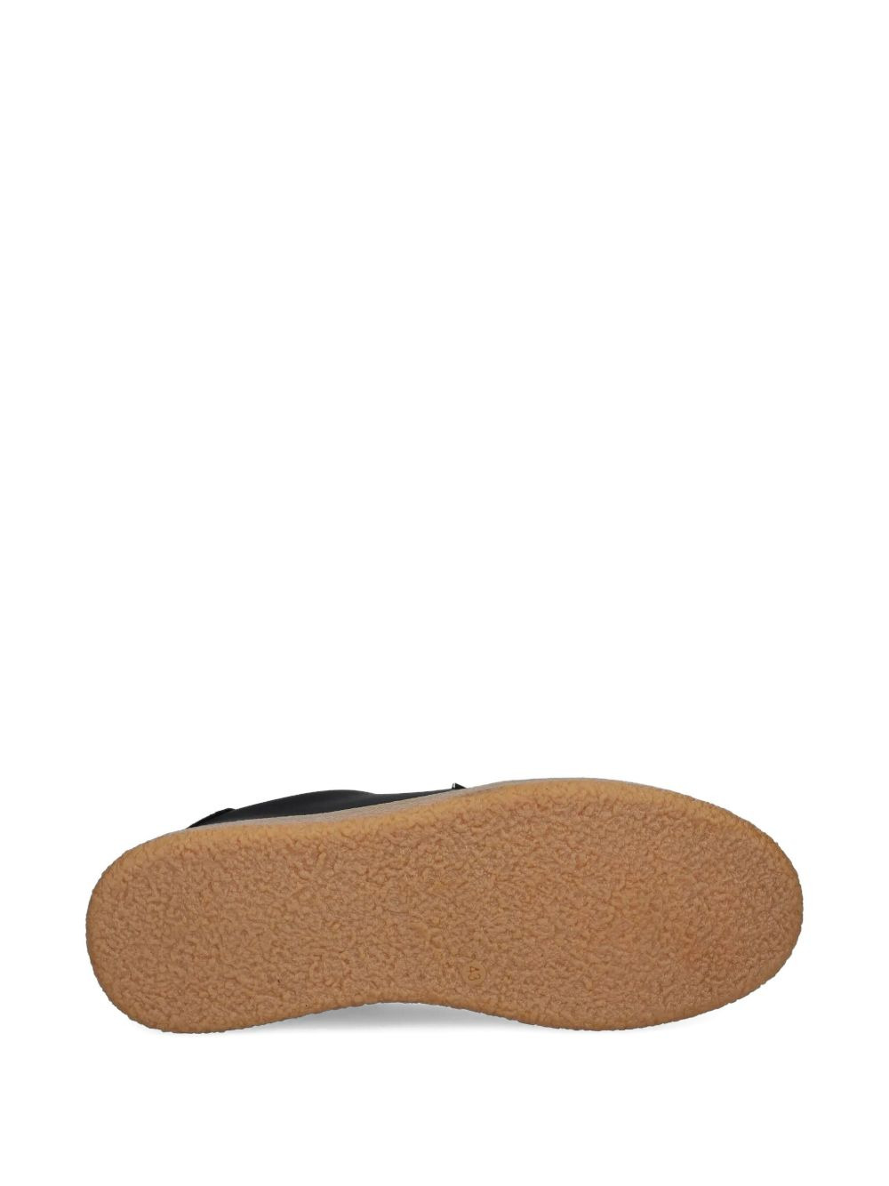 logo-plaque suede sneakers - 4
