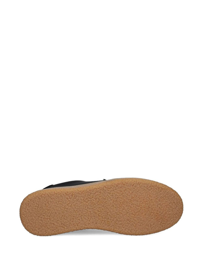 logo-plaque suede sneakers 4