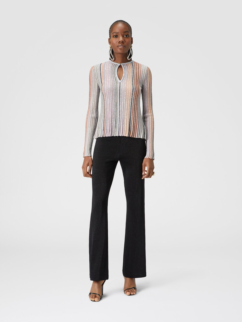 Missoni Partialized ribbed sweater with sequins outlook