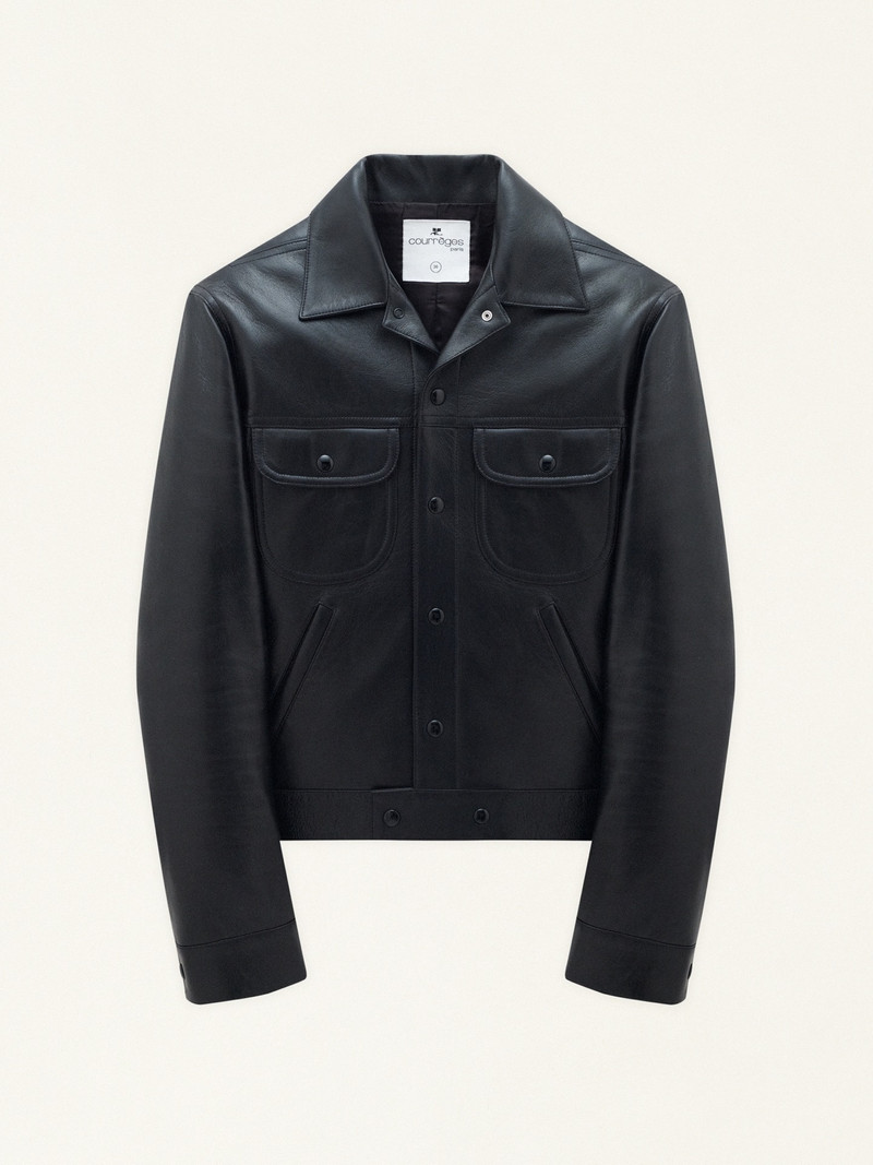 BLOUSON TRUCKER EN CUIR 1