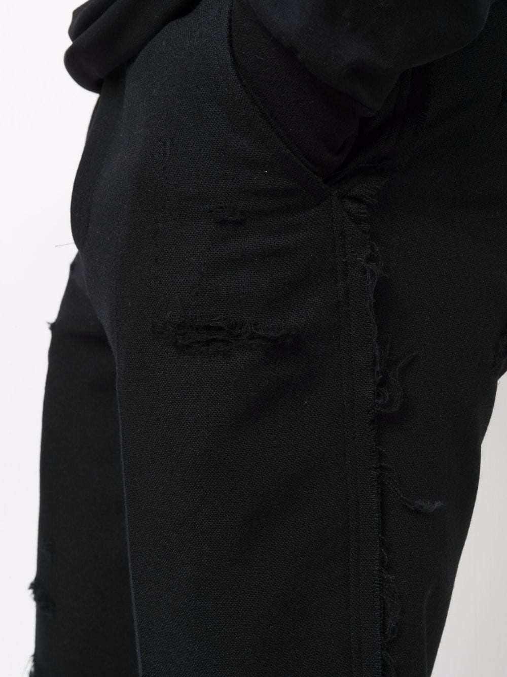 logo-patch straight trousers - 5