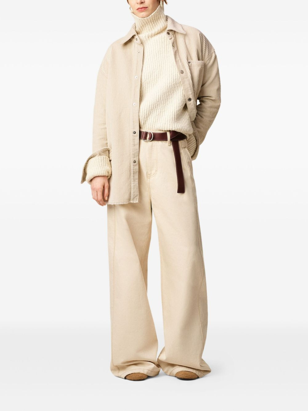cotton corduroy shirt jacket - 3