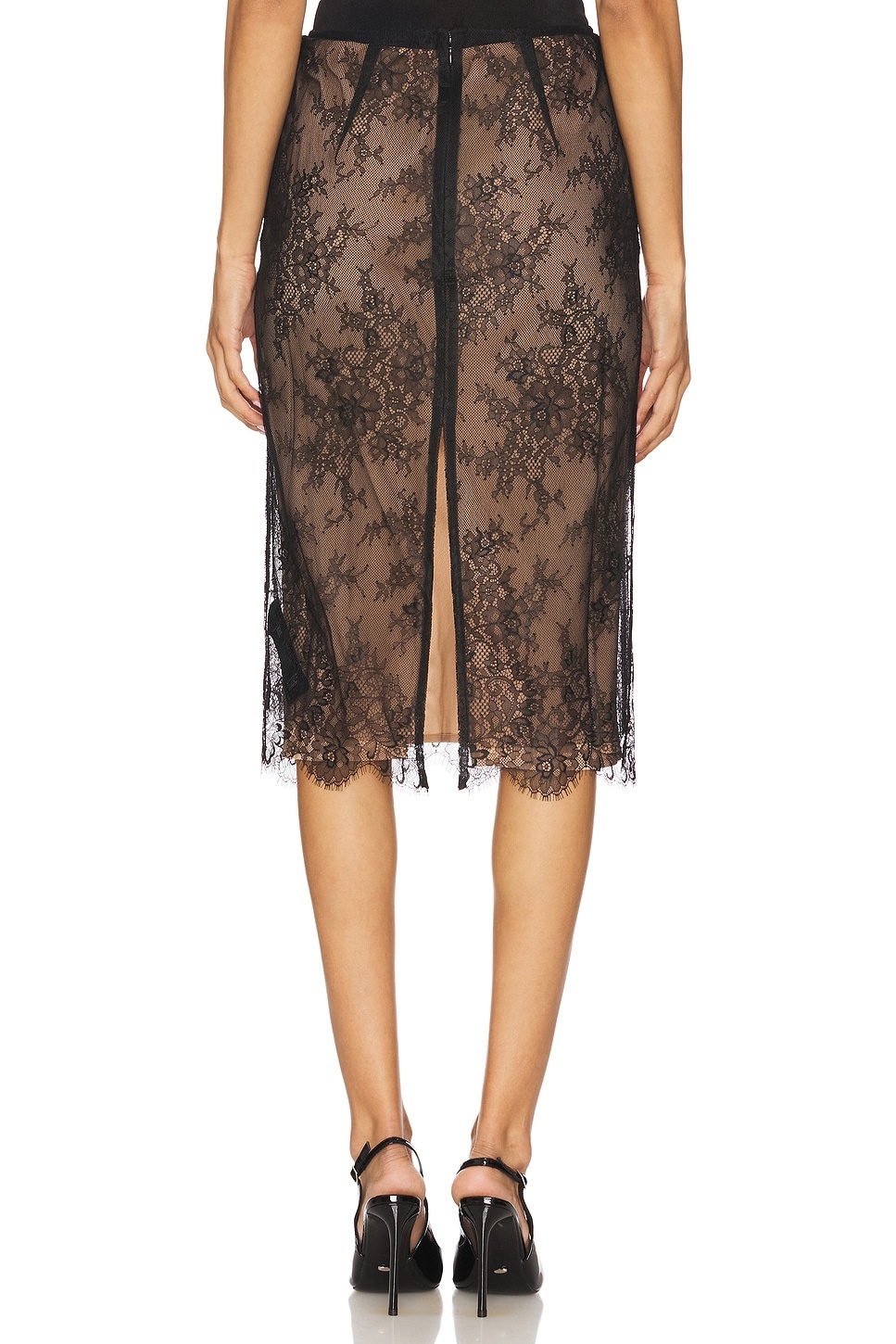 Lace Midi Skirt - 4