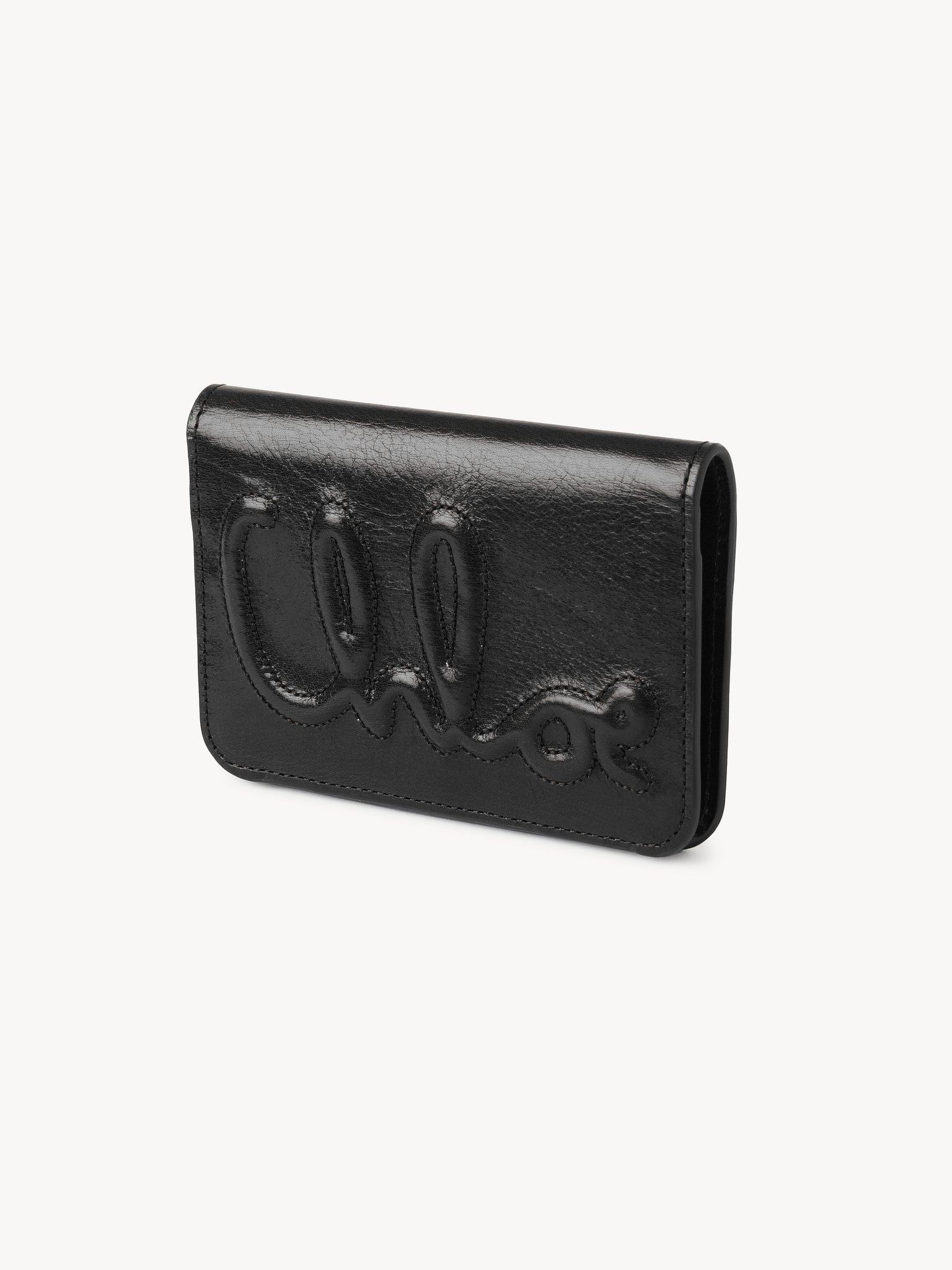 C CHLOÉ BIFOLD WALLET IN SHINY LEATHER - 2