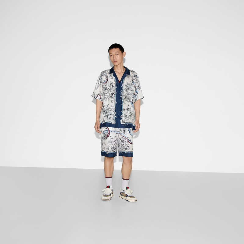 GUCCI Printed silk shirt outlook