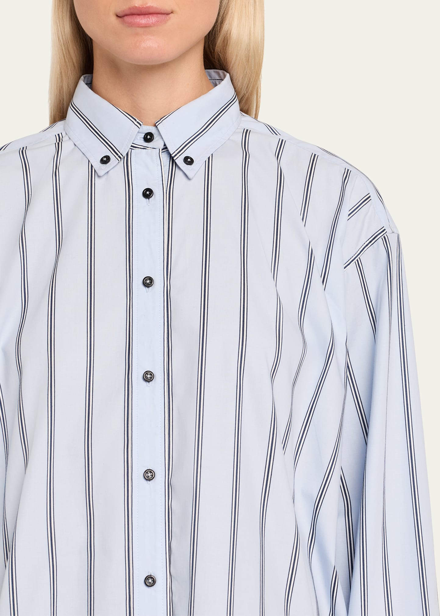 The Javi Boxy Striped Cotton Shirt - 5
